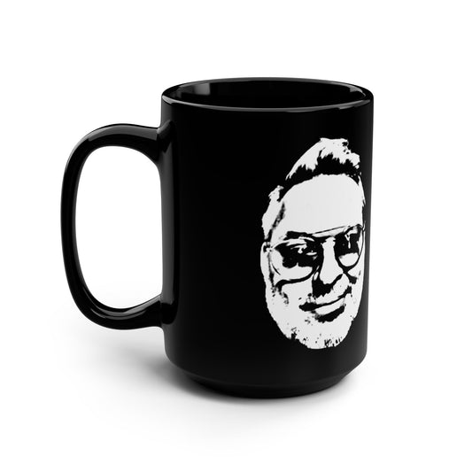 Joe Head Black Mug, 15oz